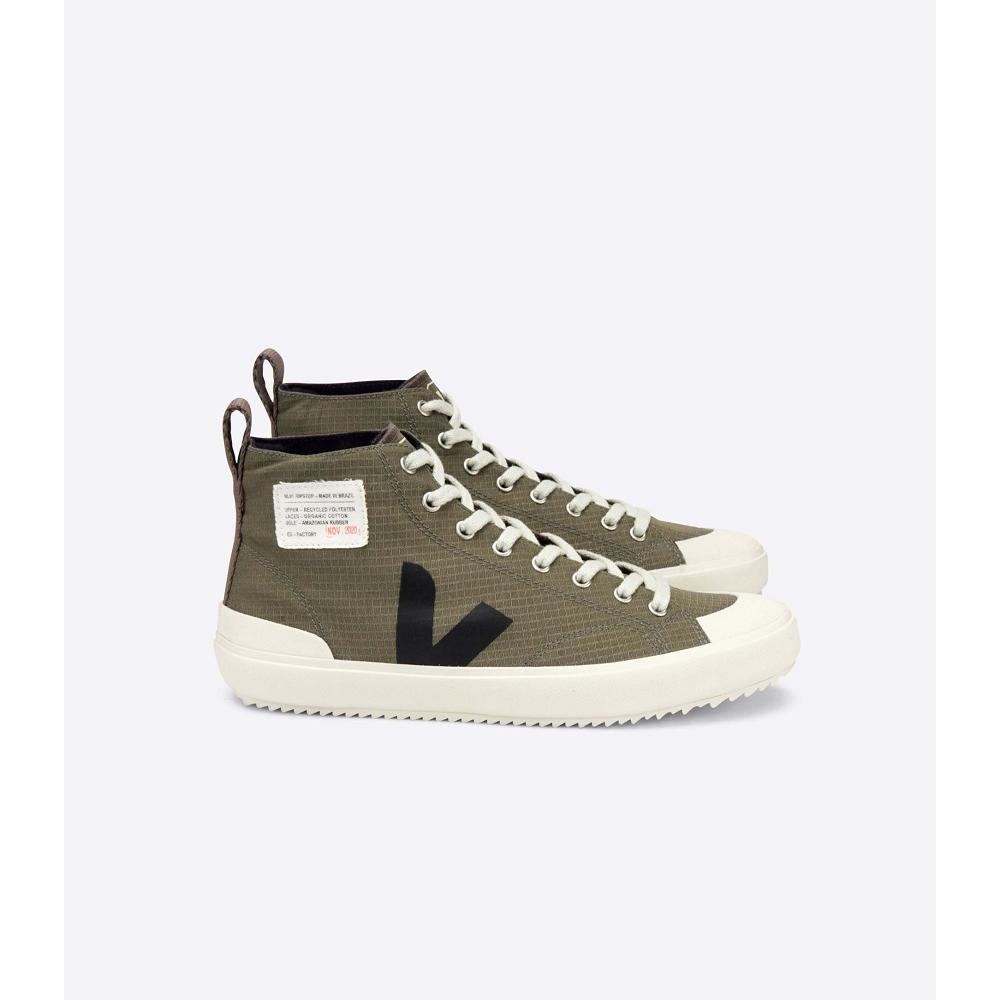 Women\'s Veja NOVA HL RIPSTOP High Tops Olive | SG 346TCE